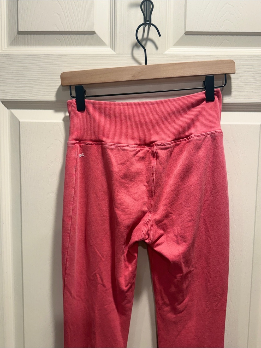 Out From Under Ruched Flare Leggings Pink Size Medium Urban Outfitters Y2K - Picture 8 of 10